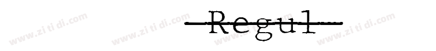 歌以晓手迹行楷体 Regul字体转换